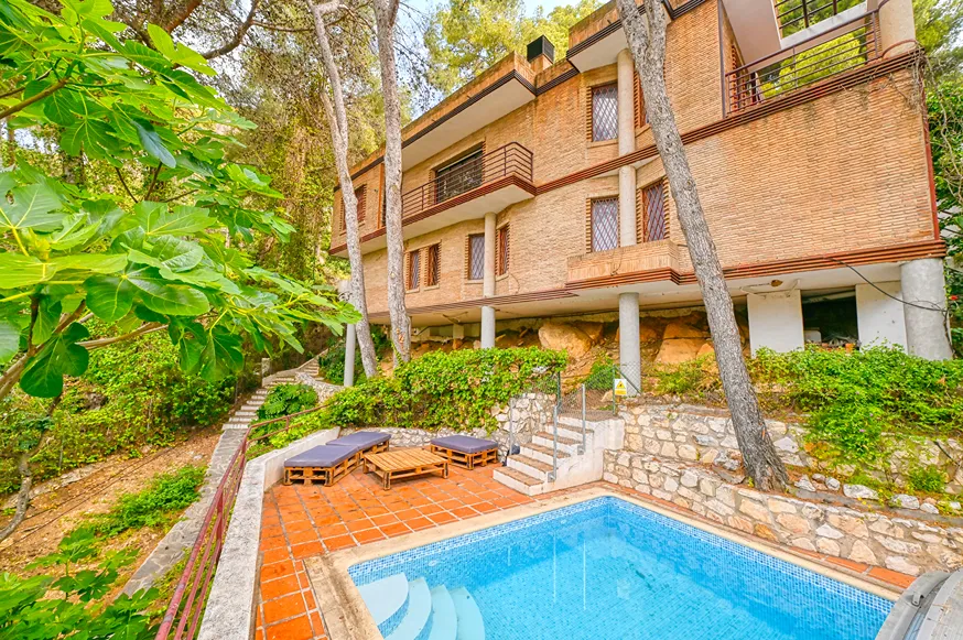 Luxe padel villa met zwembad in Málaga - Terras met uitzicht op zee